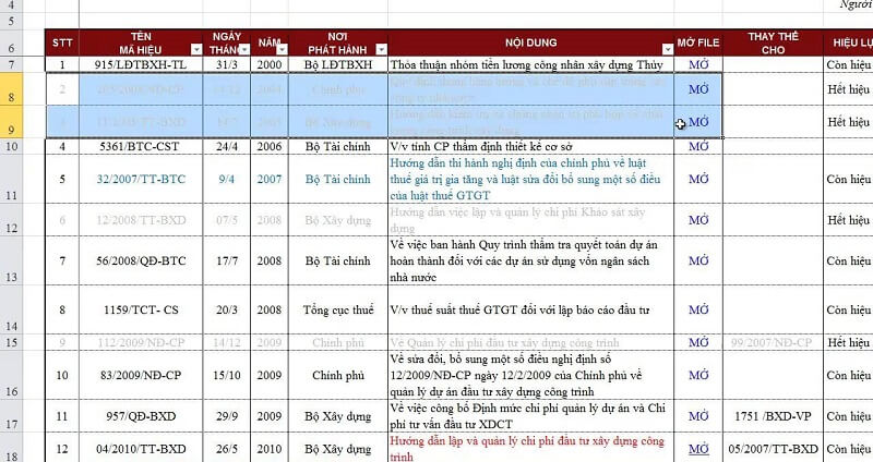 Tạo file quản lý văn bản