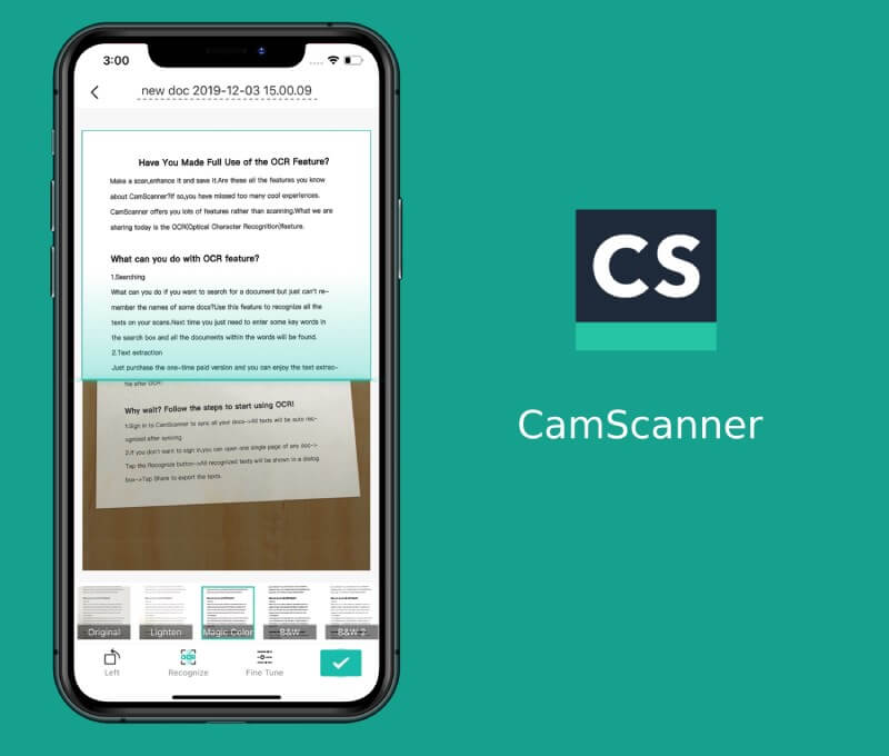 Phần mềm CamScanner