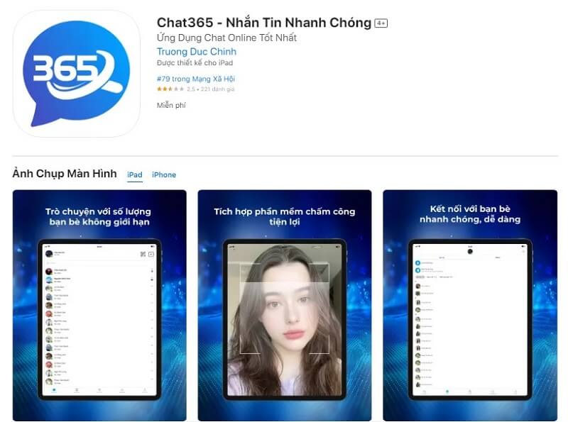 Sự thuận tiện của app chat365