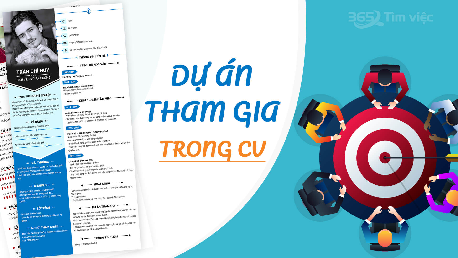  Vai trò của dự án tham gia trong CV 