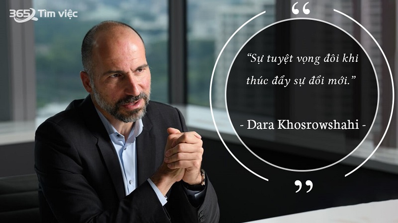 Dara Khosrowshahi sinh ra tại vạch đích 