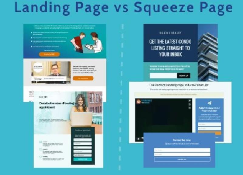 Những điểm khác nhau của Squeeze page và Landing page