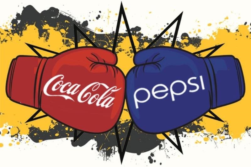 Hai thương hiệu lớn Coca và Pepsi luôn cạnh tranh nhau