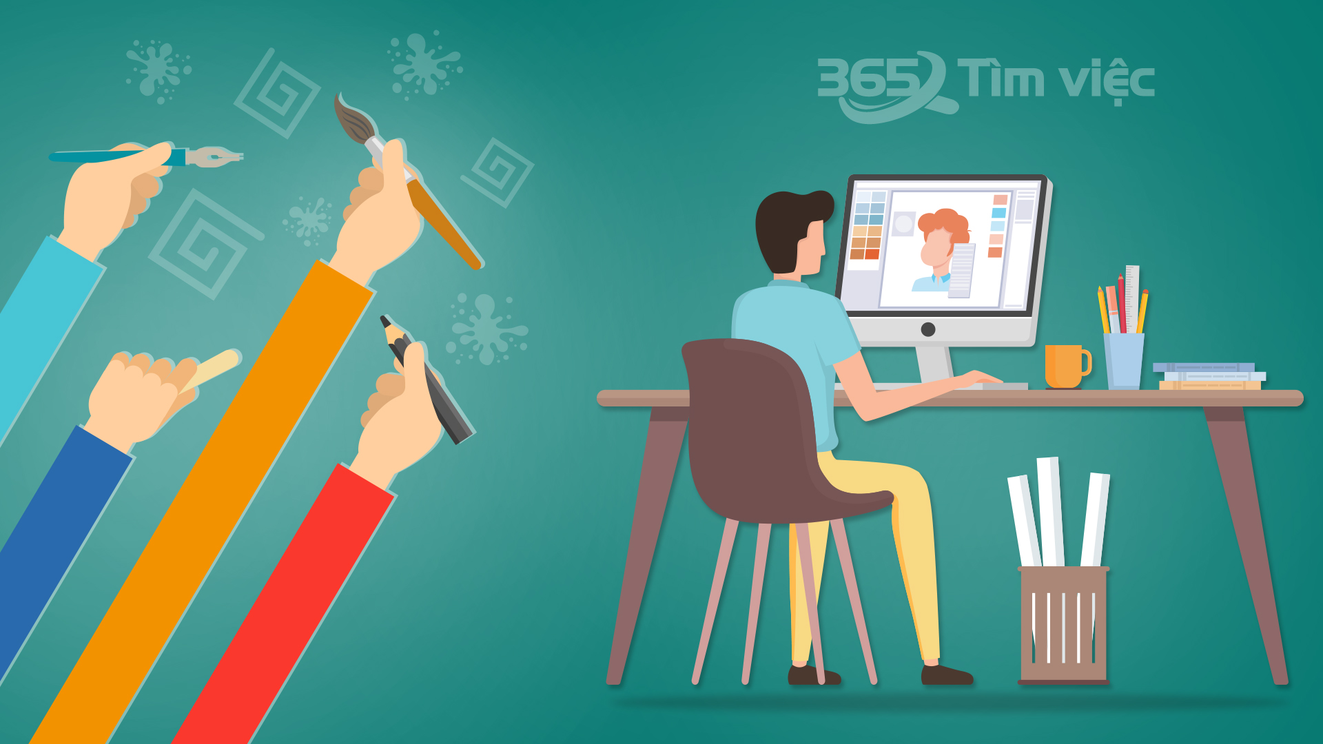 Thu nhập và quyền lợi của việc làm thiết kế Poster Online