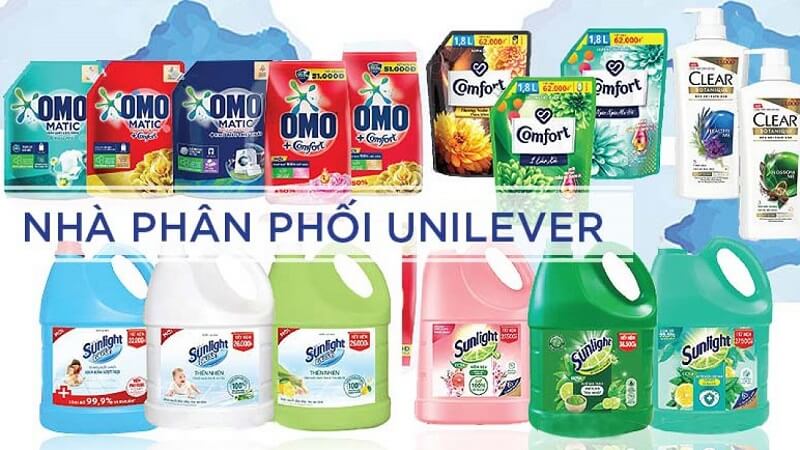 Danh sách các tỉnh thành có nhà phân phối Unilever