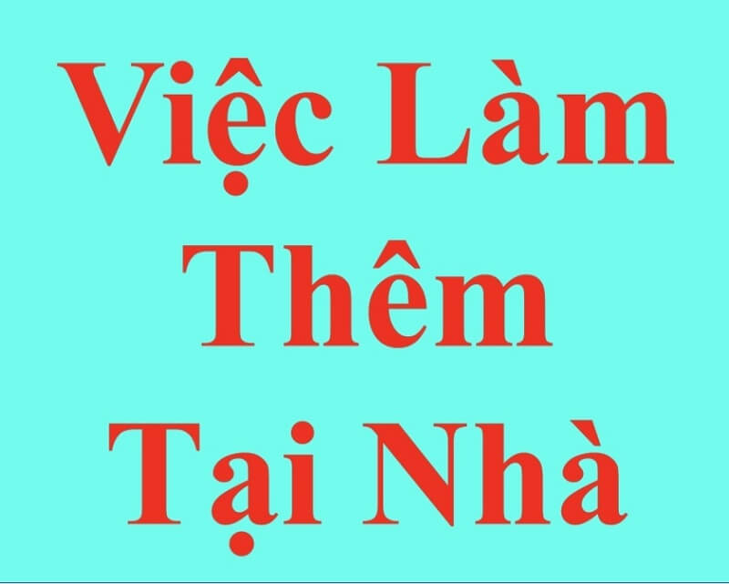 Việc làm thêm tại nhà