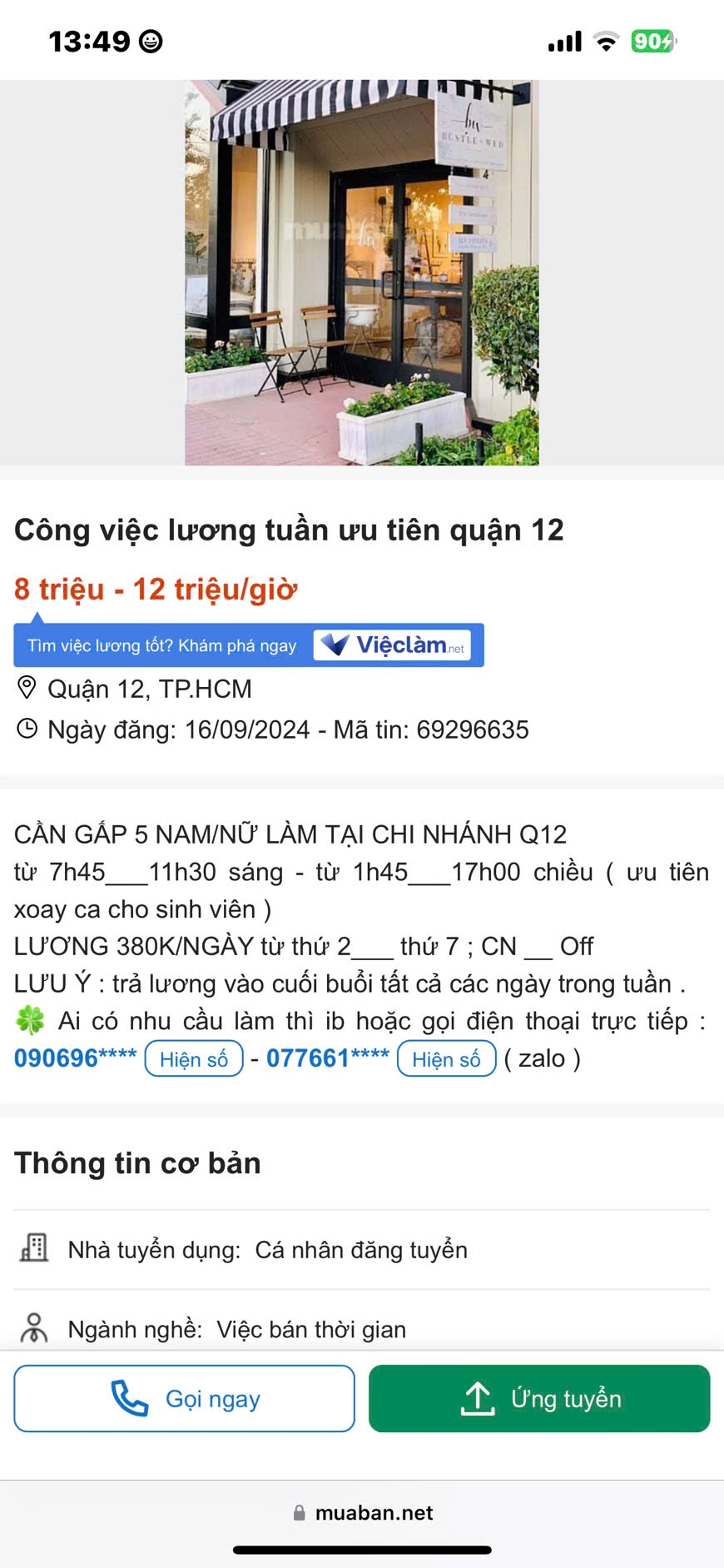 lĩnh vực hoạt động