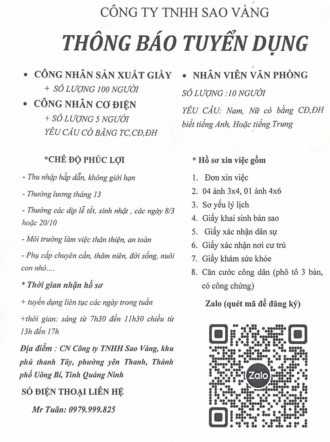 lĩnh vực hoạt động