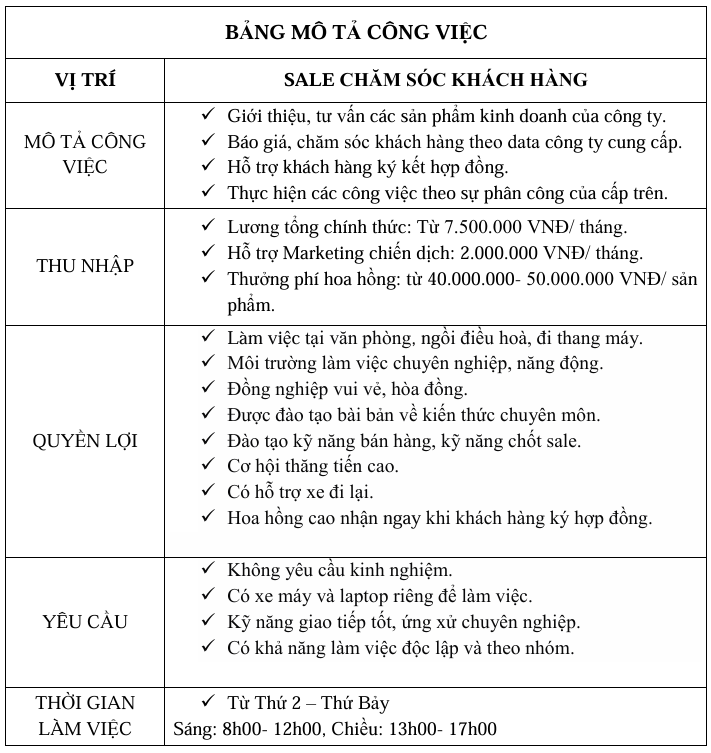 lĩnh vực hoạt động