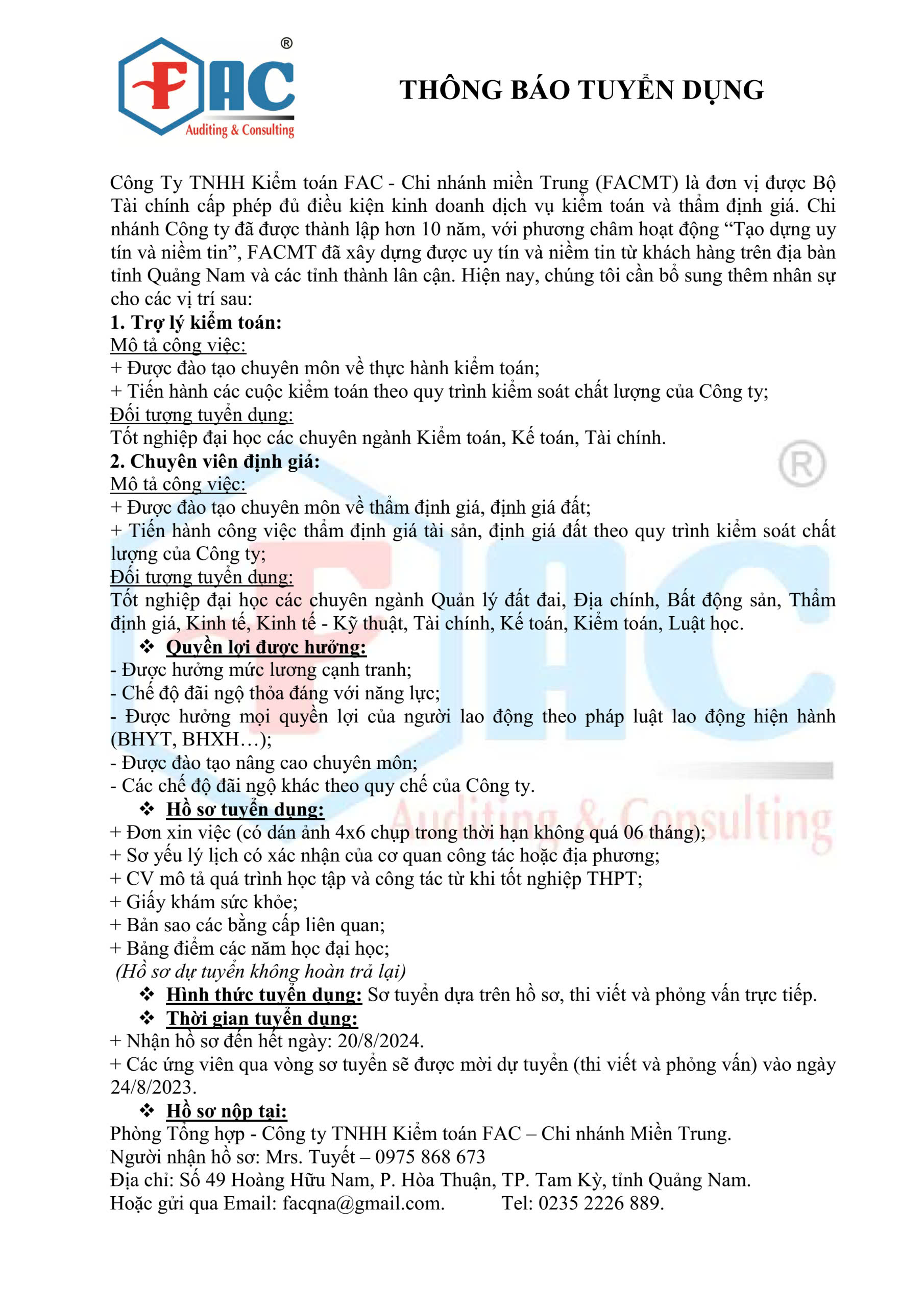 lĩnh vực hoạt động