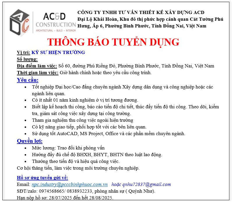 lĩnh vực hoạt động
